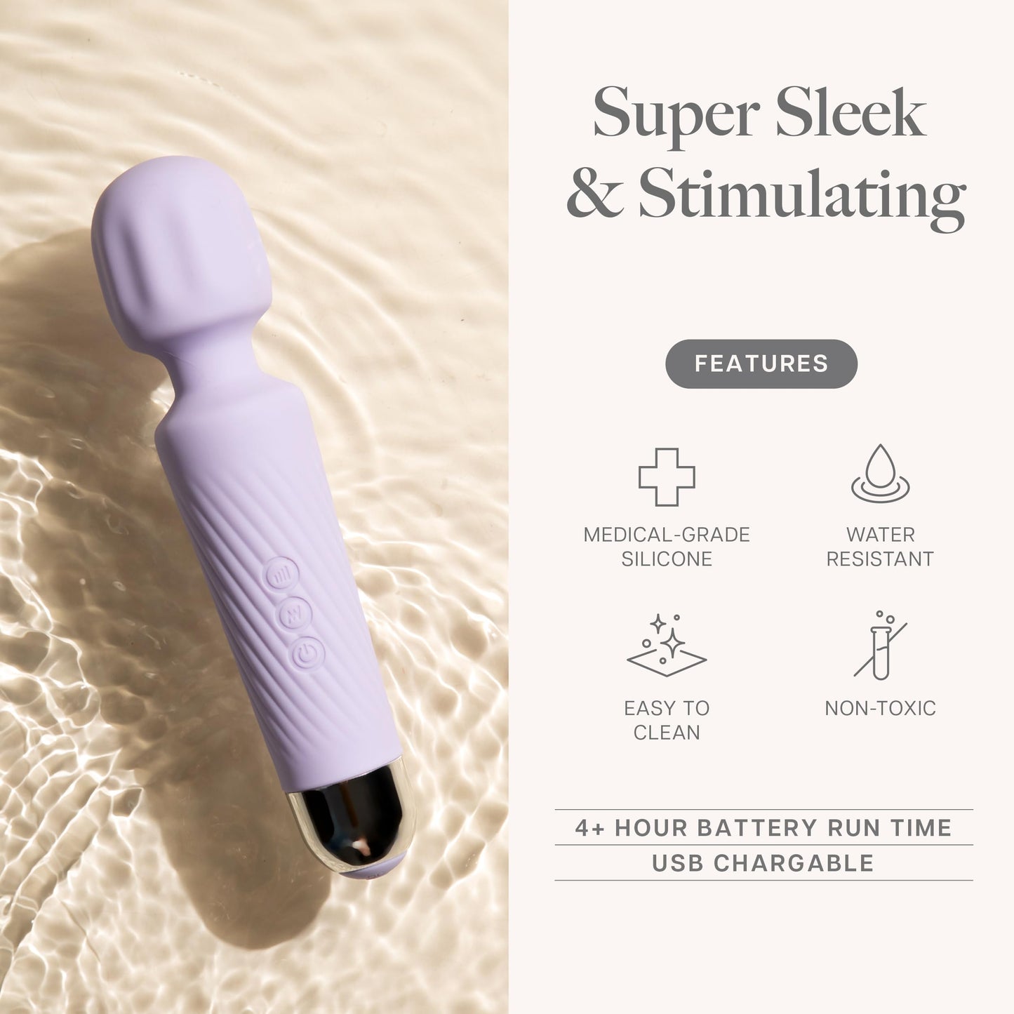 Clitoris Stimulating Vibrator Wand