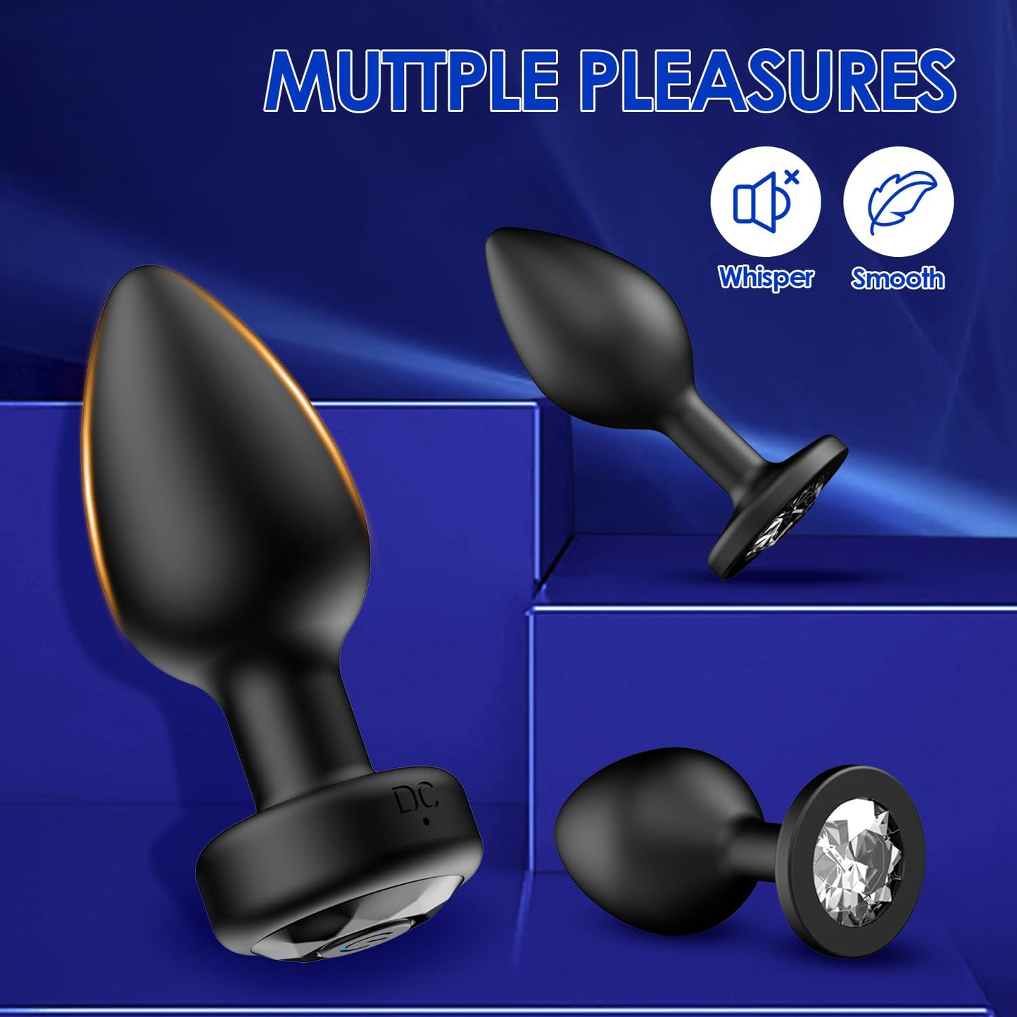 3 Pc Vibrating Butt Plug